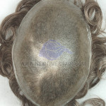 HS25-V: Ultra base de peau mince avec des cheveux perruque de V-boucle