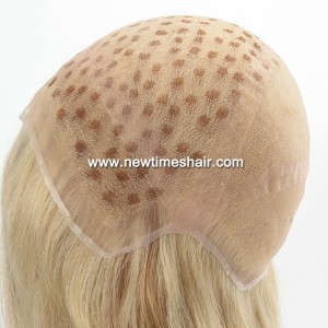 LW6138, 02 Full lace wig blonde et brun pour femmes