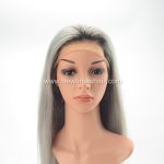 Lace front wig tip couleur noir et gris