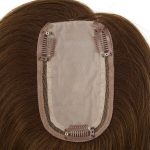 Topper cheveux avec haut en soie de cheveux Remy moyennement-légers pour femmes | New Times Hair
