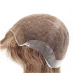 1601LW0007 Perruques en dentelle française avec les côtés du dos en poly transparent pour femmes | New Times Hair