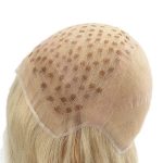LW6138 LW6138 Perruque de capuchon complet entièrement en dentelle française de cheveux humains avec couleur de point pour femmes