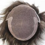 Perruque en dentelle française avec les côtés arrière couverts de PU mince pour hommes | New Times Hair
