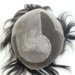 LJC1399 Perruque de cheveux noirs en PU transparente avec dentelle | New Times Hair