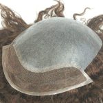 LJC1561: Petit toupet bouclé de cheveux humains en peau super mince avec devant en dentelle de 1 pouce | New Times Hair