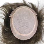 LW3035 Toupet à base de haut en soie avec le devant en dentelle pour hommes | New Times Hair